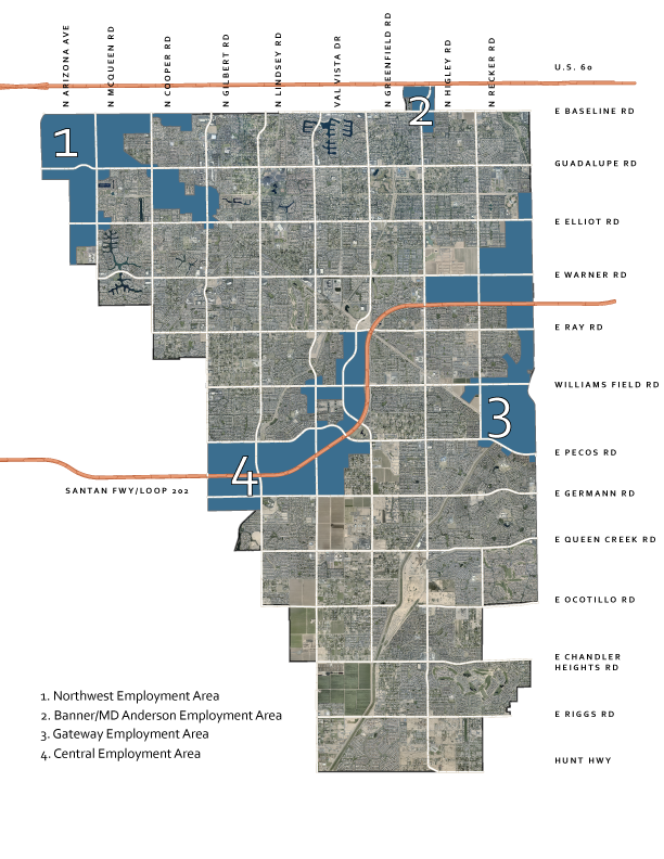Gilbert-Corridors-Map-2019-2 Gilbert Employment Areas