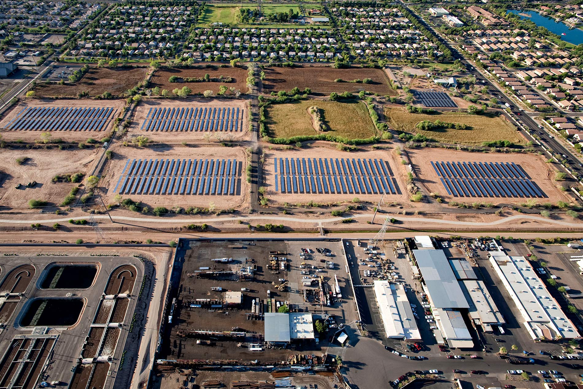 Neely-Solar-Aerial---3 Heritage Park in Gilbert, Arizona